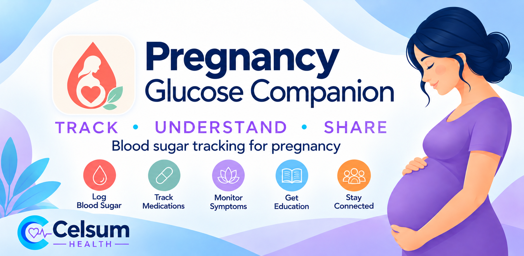 Pregnancy Glucose Companion feature overview